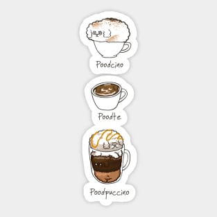 My favorite Coffee Poodle Sticker